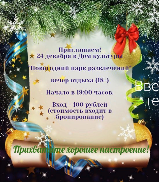 "Новогодний парк развлечений"